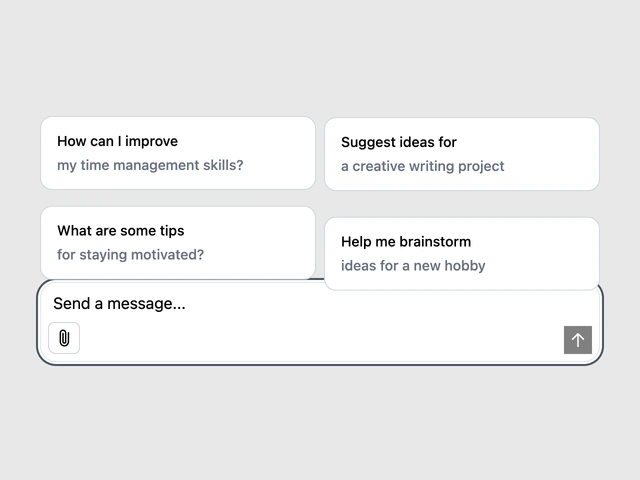 Preview of Multimodal AI Chat Input