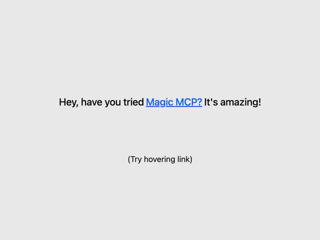 Preview of Hover Link Preview