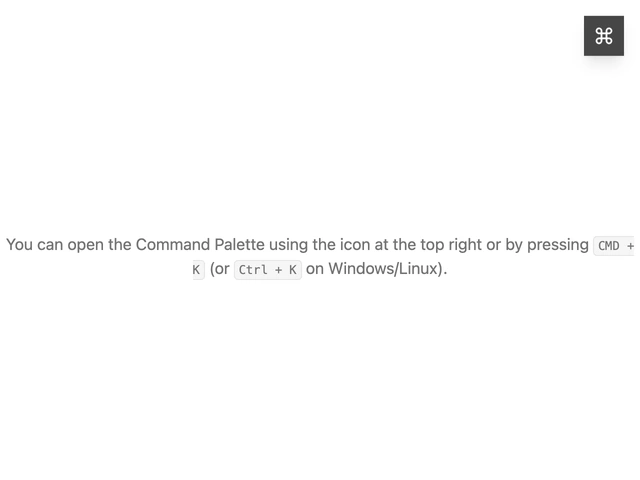 Preview of Command Palette