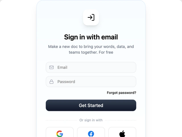 Preview of Clean & Minimal sign in